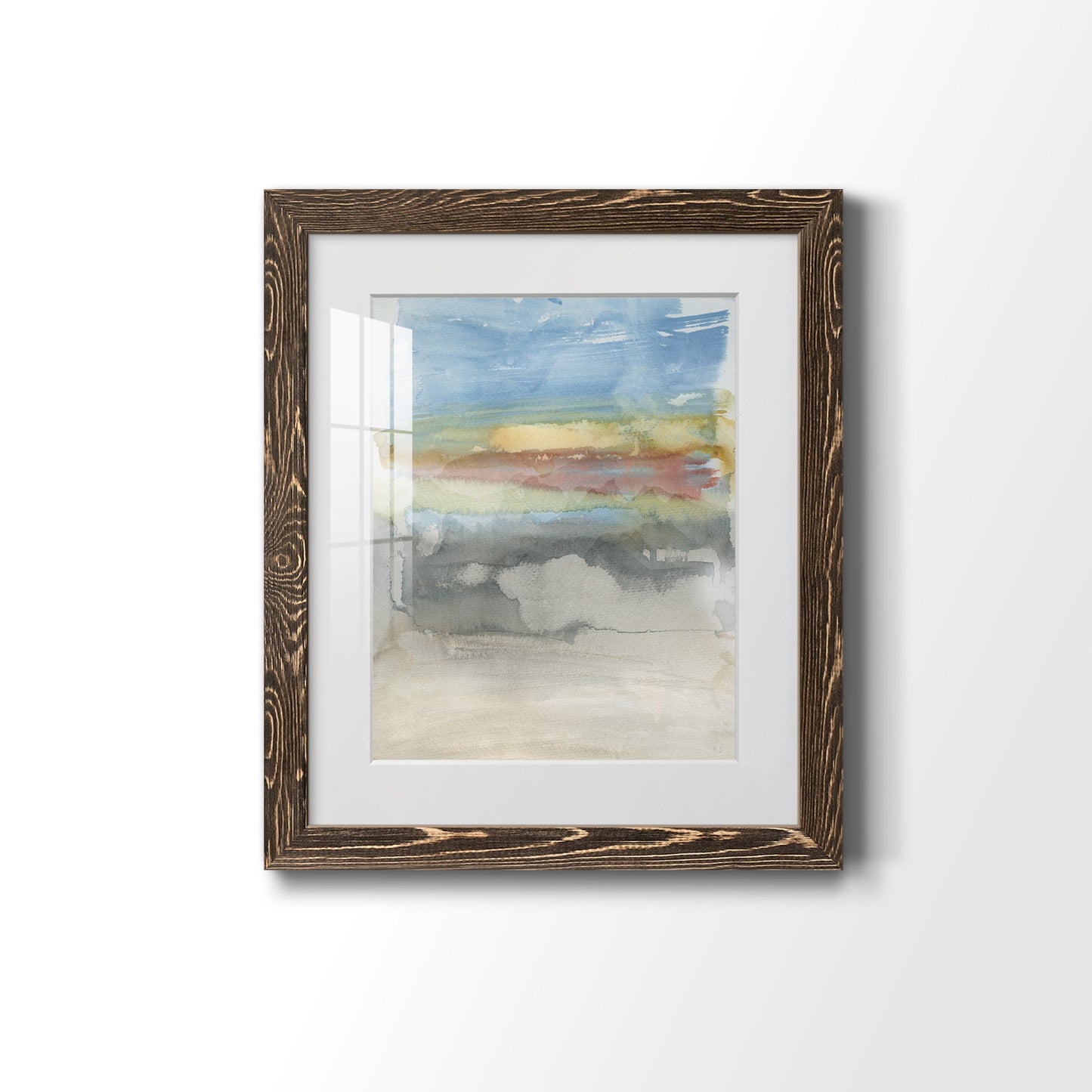 High Desert Sunset I - Barnwood Framed Art Print