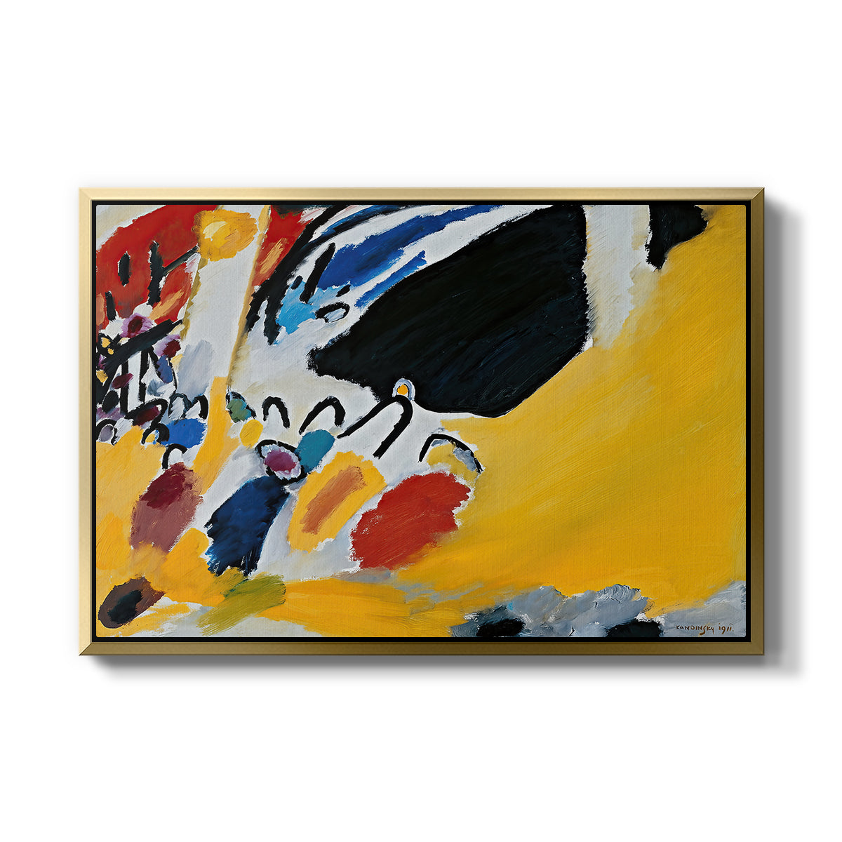 Impression III (Concert), 1911 - Floater Framed Canvas Print