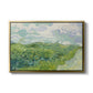 Green Wheat Field, Auvers, 1890 - Floater Framed Canvas Print