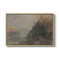 Rheinfels Looking to Katz and Gourhausen, 1817 - Floater Framed Canvas Print