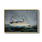 A Ship in the Storm, c. 1899 - Floater Framed Canvas Print