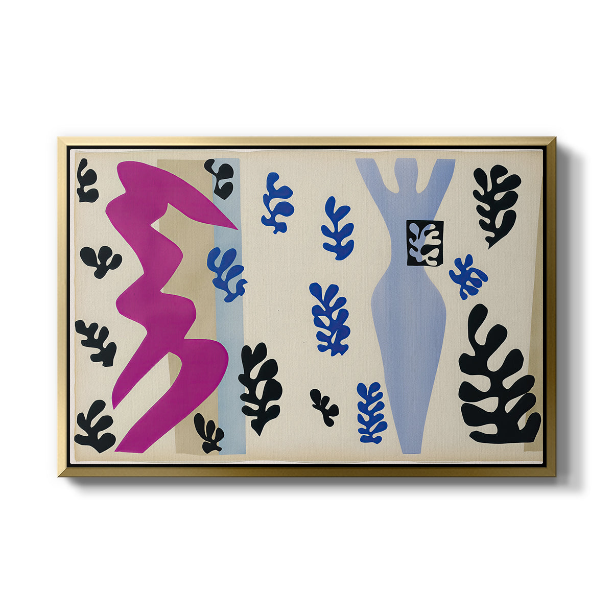 The Knife Thrower (Le lanceur de couteaux), from Jazz, 1947 - Floater Framed Canvas Print