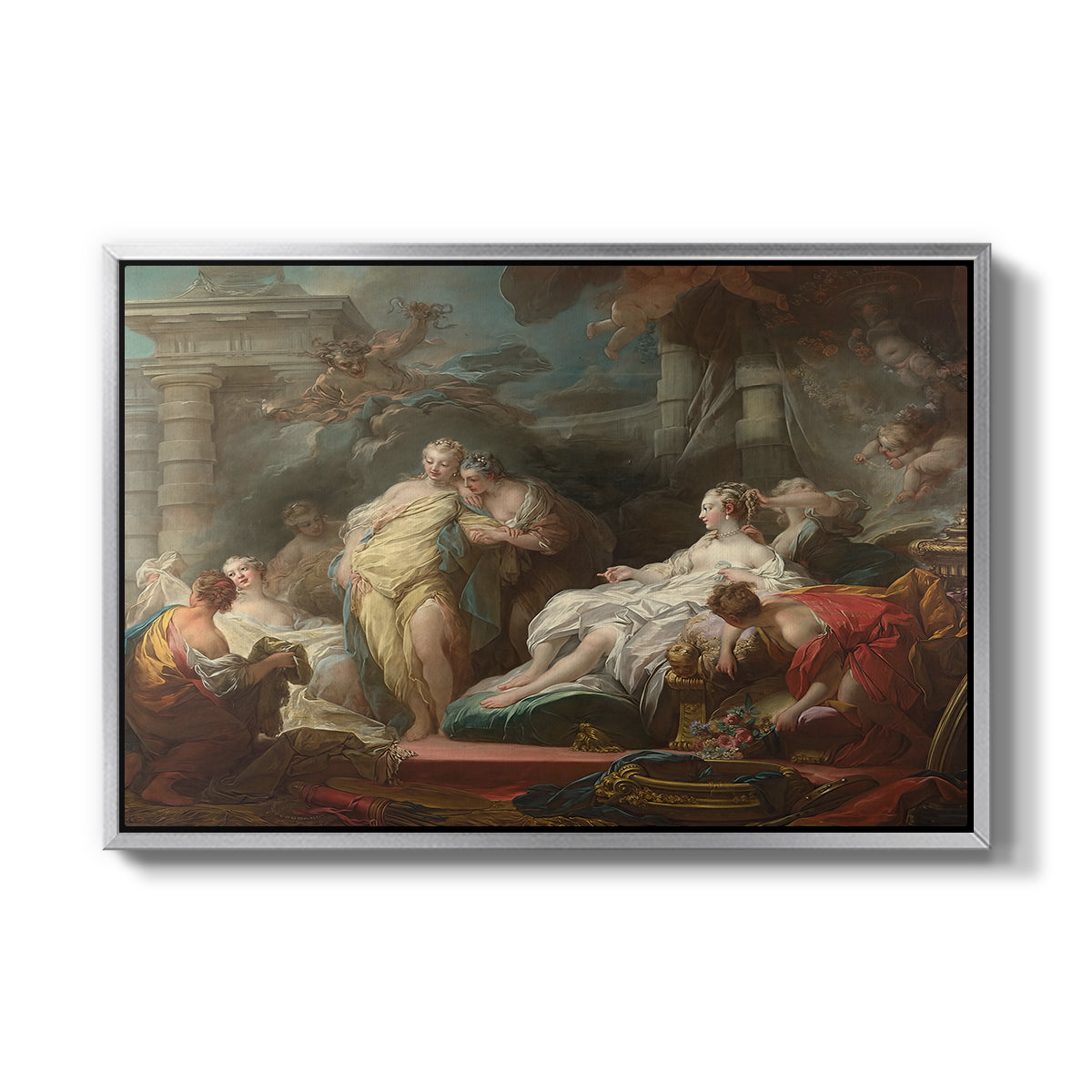 Psyche Showing Her Sisters Her Gifts from Cupid, 1753 - Floater Framed Canvas Print