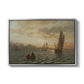 View from the Oslofjord, 1866 - Floater Framed Canvas Print
