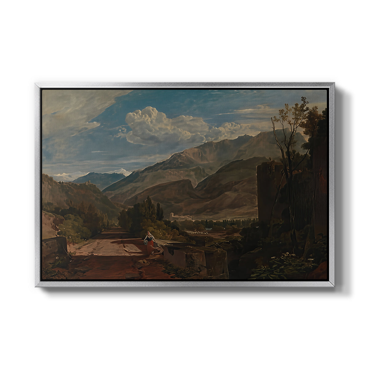 Bonneville, Savoy, 1803 - Floater Framed Canvas Print