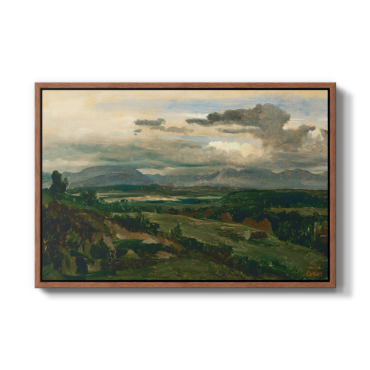 Civita Castellana, c. 1860s - Floater Framed Canvas Print