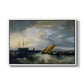 Sheerness as Seen from the Nore, 1808 - Floater Framed Canvas Print