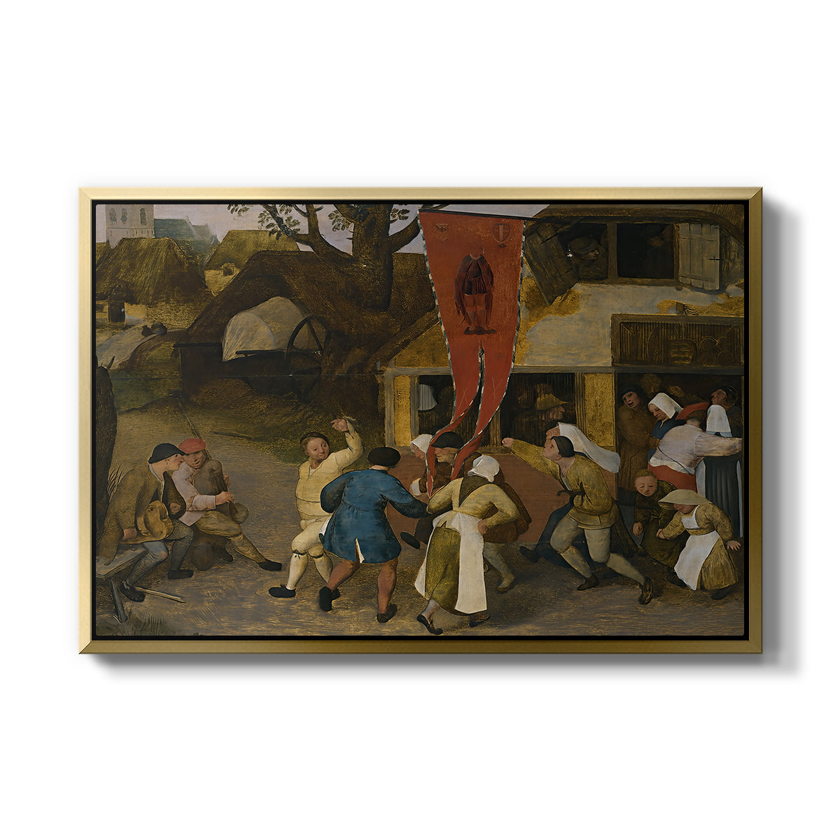A Village Fair, c. 1567-1569 - Floater Framed Canvas Print