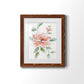 Peony Contour - Barnwood Framed Art Print