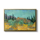 Wooden Sheds Among the Olive Trees and Cypresses, 1889 - Floater Framed Canvas Print