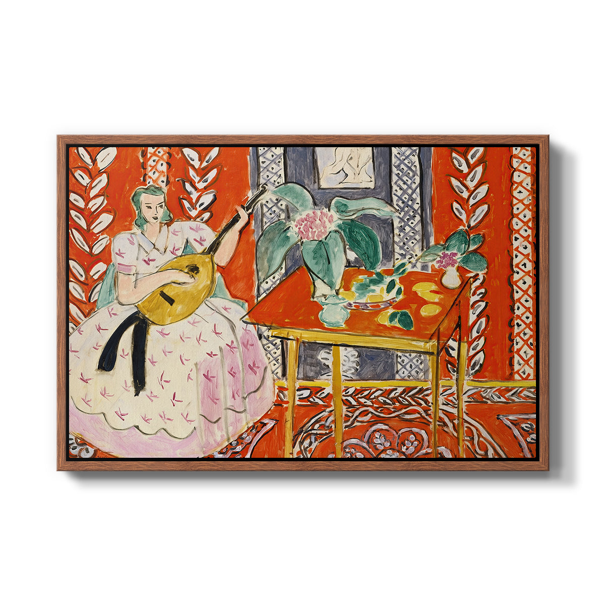 The Lute (Le luth), 1943 - Floater Framed Canvas Print