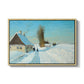 Shoveling Snow on a Beautiful Winter Day, c. 1898 - Floater Framed Canvas Print