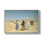View from the Desert of Cairo with Citadel and Mamluk Tombs in the Background, c. 1889-1890 - Floater Framed Canvas Print