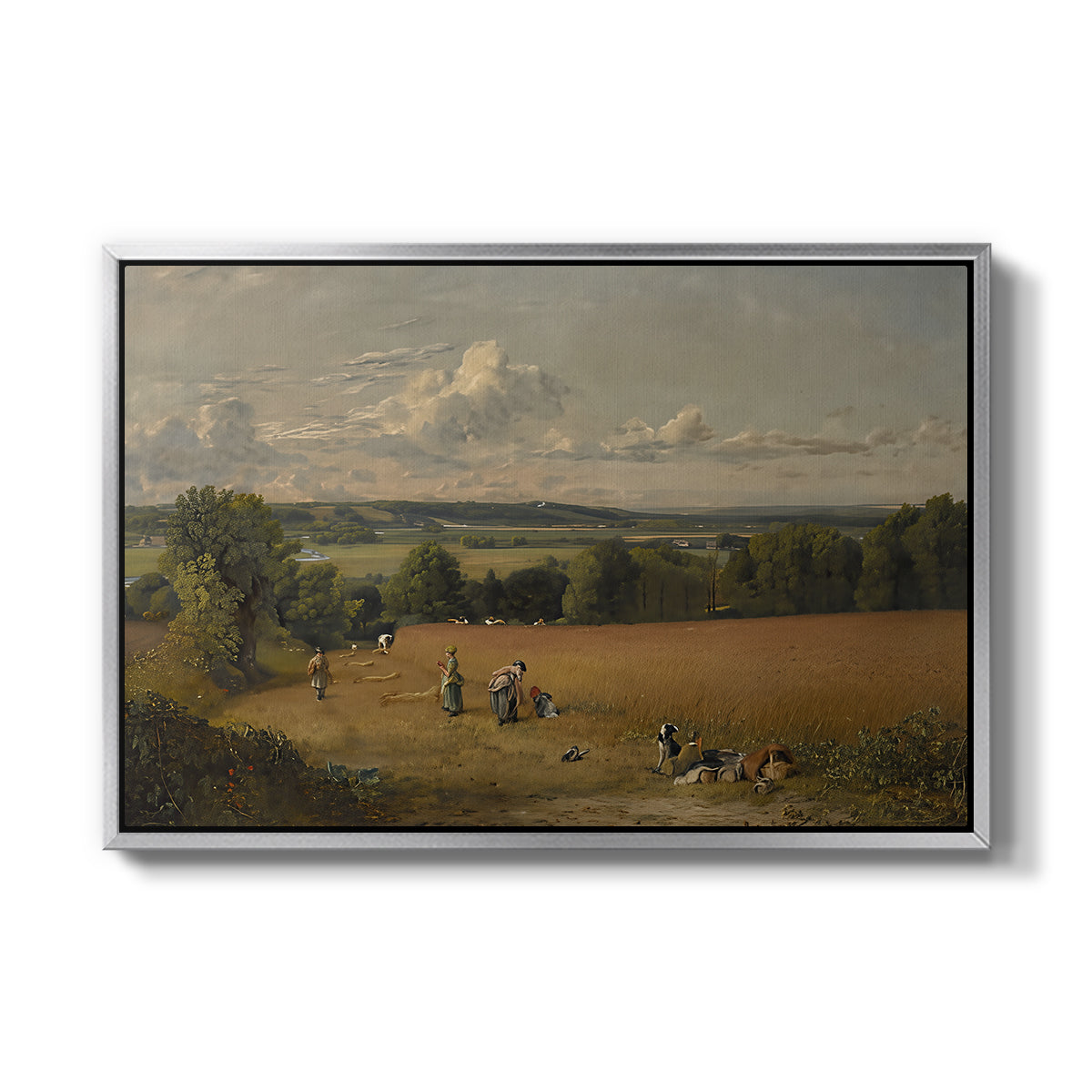 The Wheat Field, 1816 - Floater Framed Canvas Print