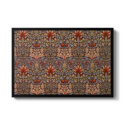 Snakeshead - Red/Cumin, c. 1876 - Floater Framed Canvas Print