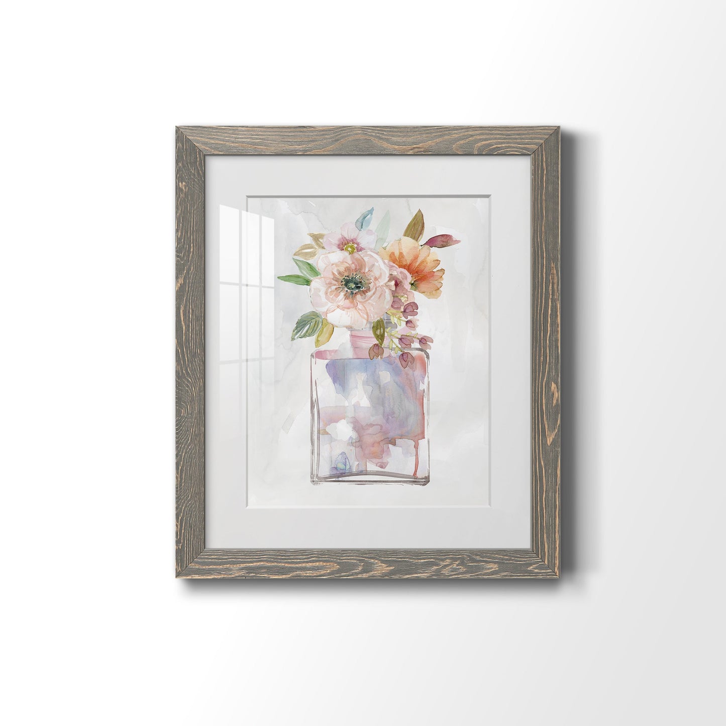 Mini Bouquet II - Premium Framed Print - Distressed Barnwood Frame - Ready to Hang