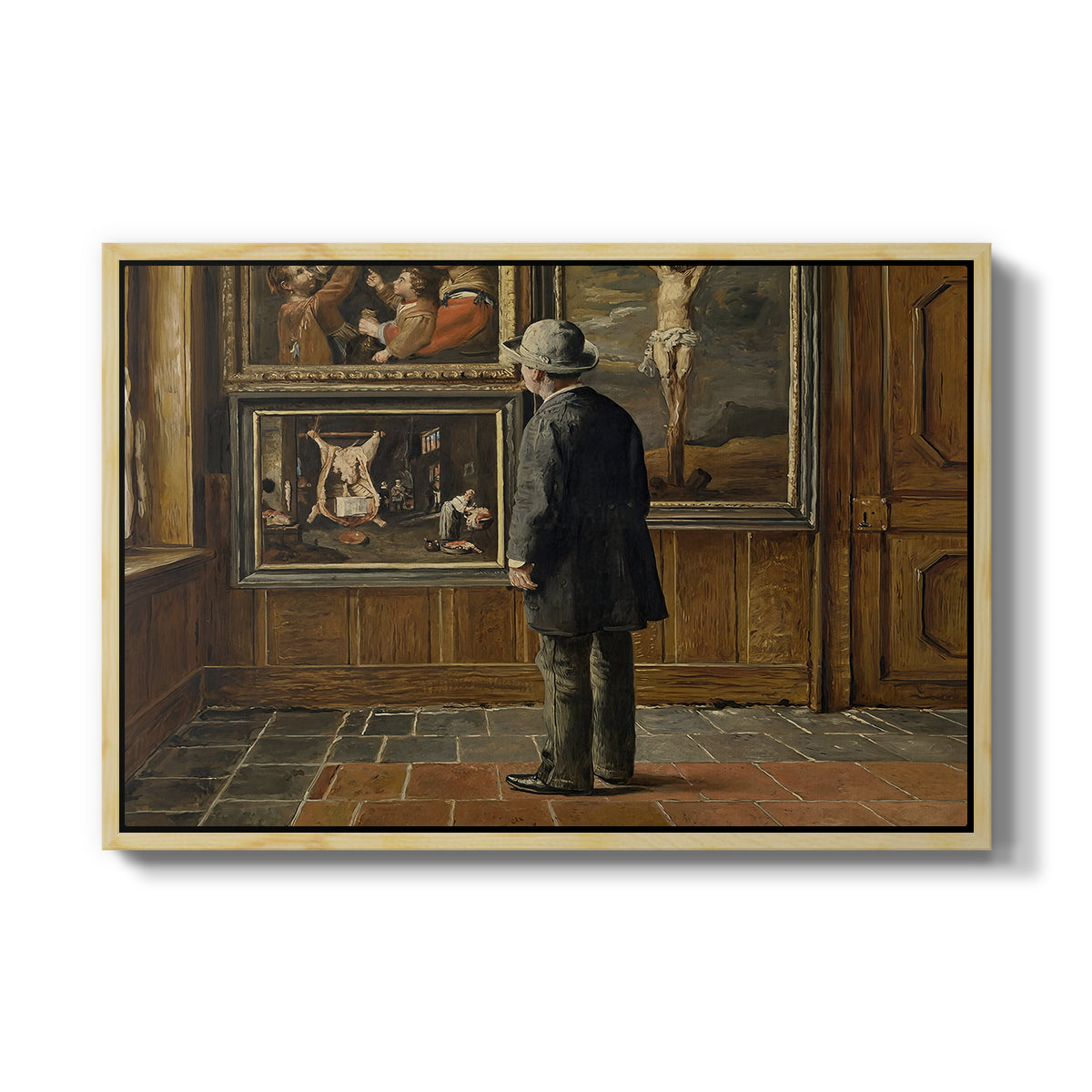 The Picture Lover, 1884 - Floater Framed Canvas Print