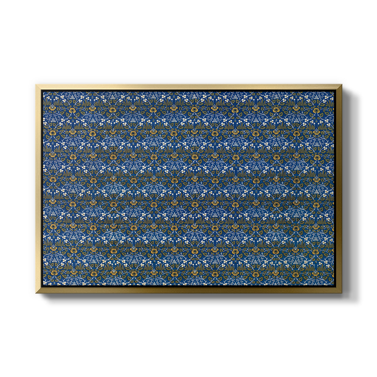 Eyebright, Green and Yellow Design, c. 1883 - Floater Framed Canvas Print