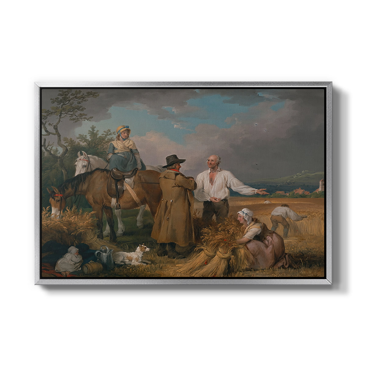 The Reapers, 1800 - Floater Framed Canvas Print