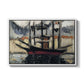 Two Boats Side by Side, Port of Marseilles, c. 1916 - Floater Framed Canvas Print