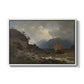 From the Western Coast of Norway, 1862 - Floater Framed Canvas Print