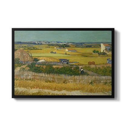 The Harvest, 1888 - Floater Framed Canvas Print