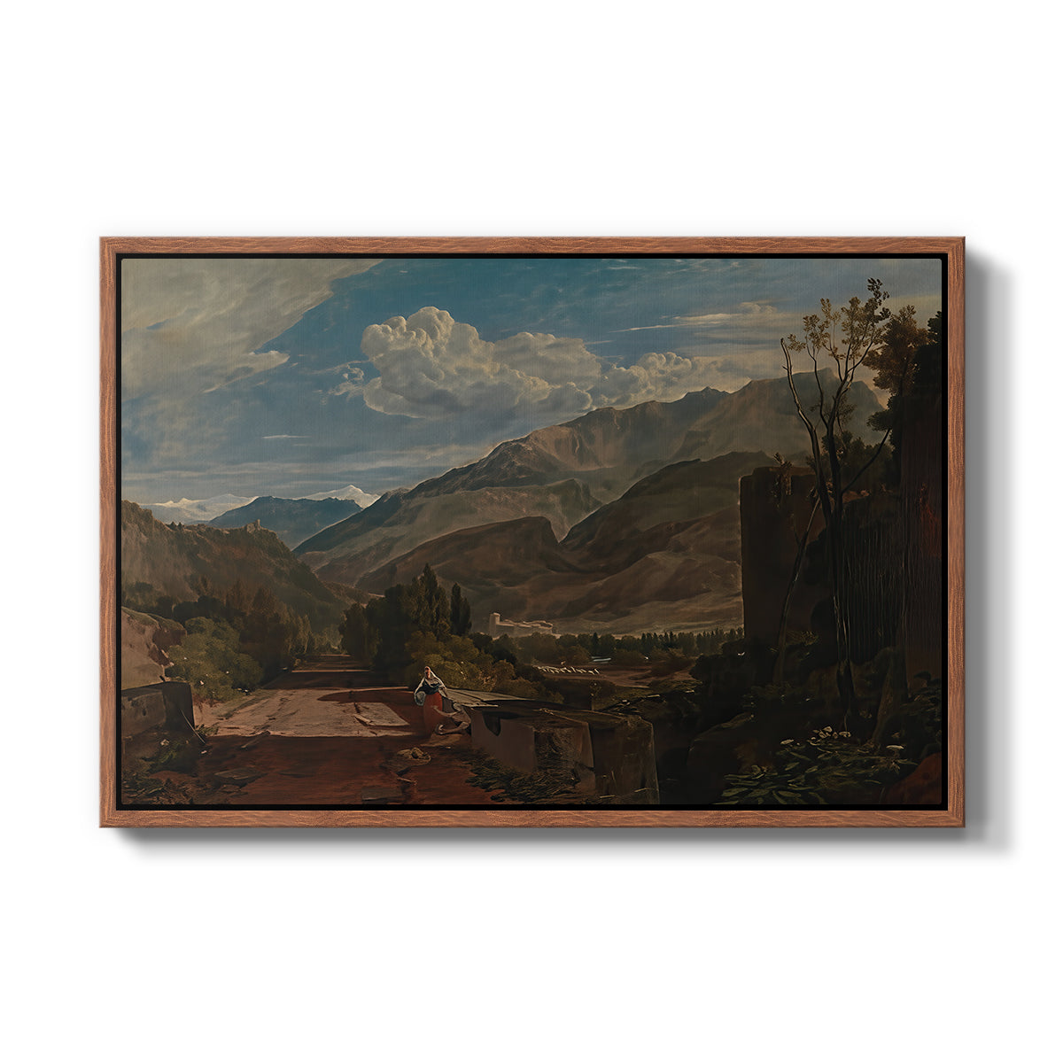 Bonneville, Savoy, 1803 - Floater Framed Canvas Print