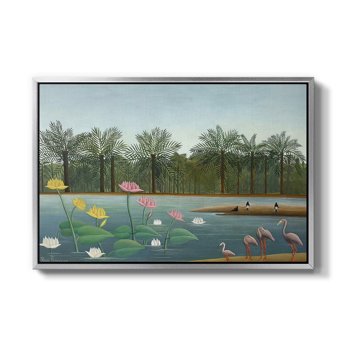 The Flamingoes (Les Flamants), 1907 - Floater Framed Canvas Print