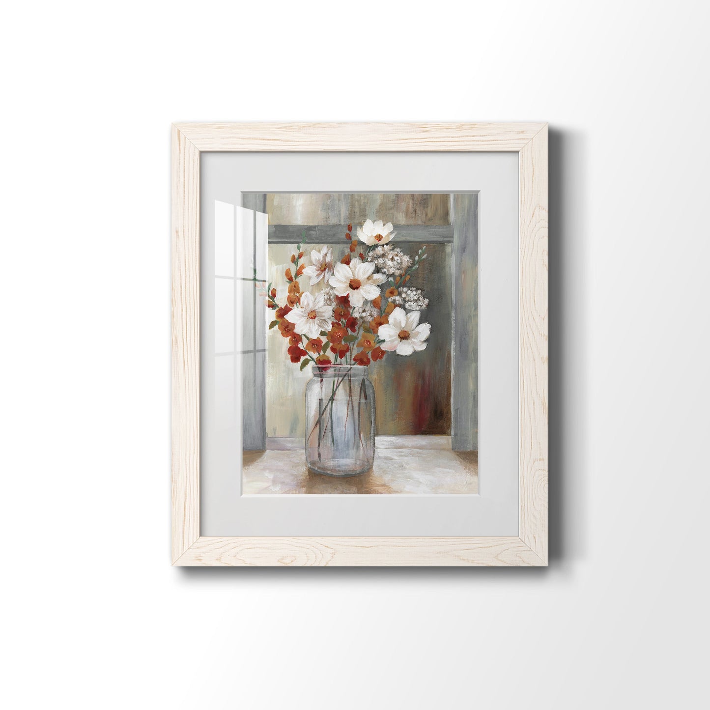 Autumn Spray - Barnwood Framed Art Print
