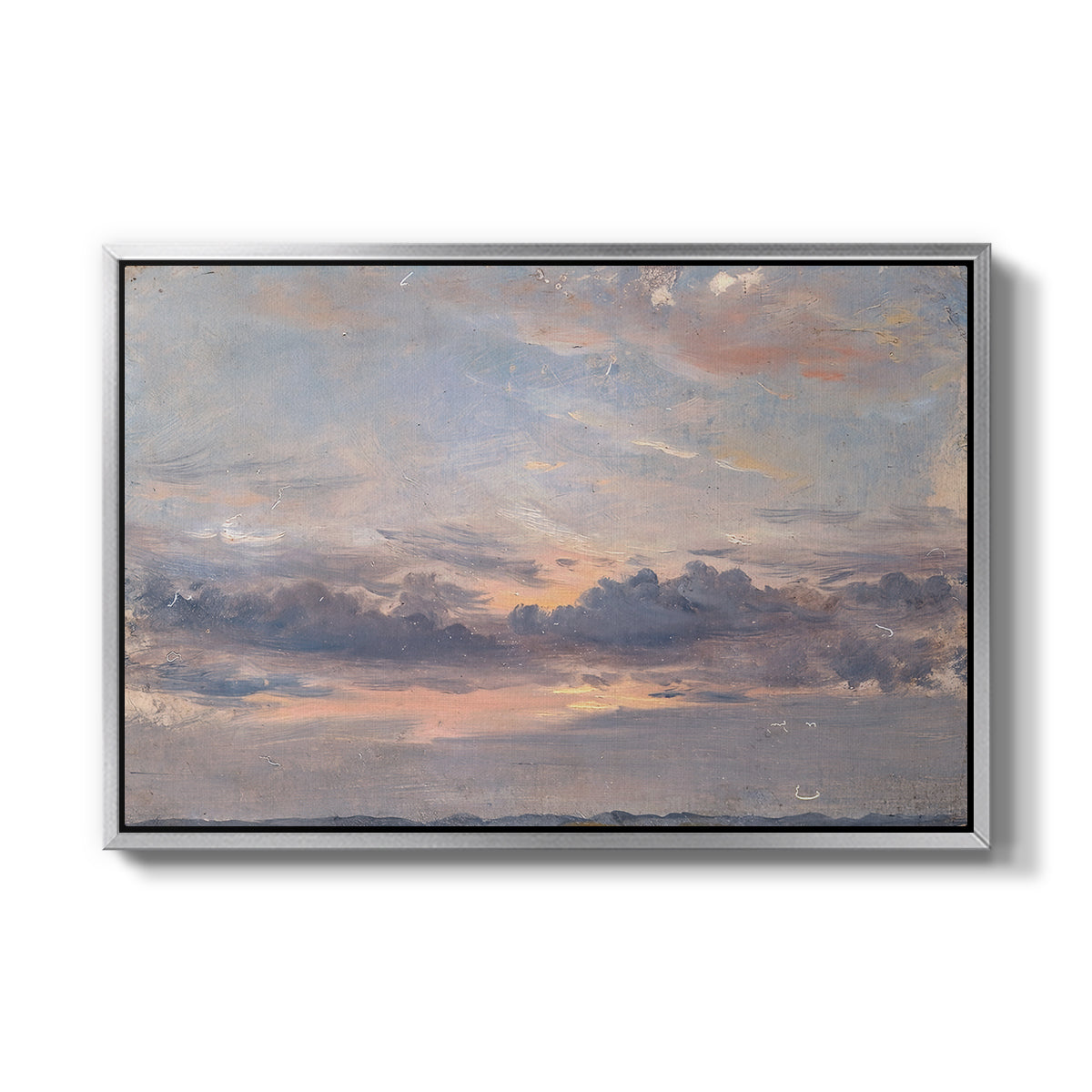 A Cloud Study, Sunset, c. 1821-1822 - Floater Framed Canvas Print