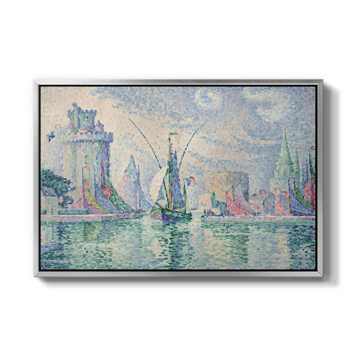 The Green Towers (Les tours vertes, la Rochelle), 1913 - Floater Framed Canvas Print