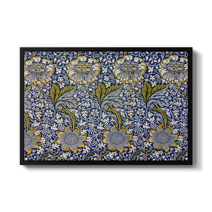 Kennet - Indigo/Gold, 1883 - Floater Framed Canvas Print