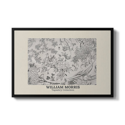 Fleurs, 1866 (Morris Inspired) - Floater Framed Canvas Print