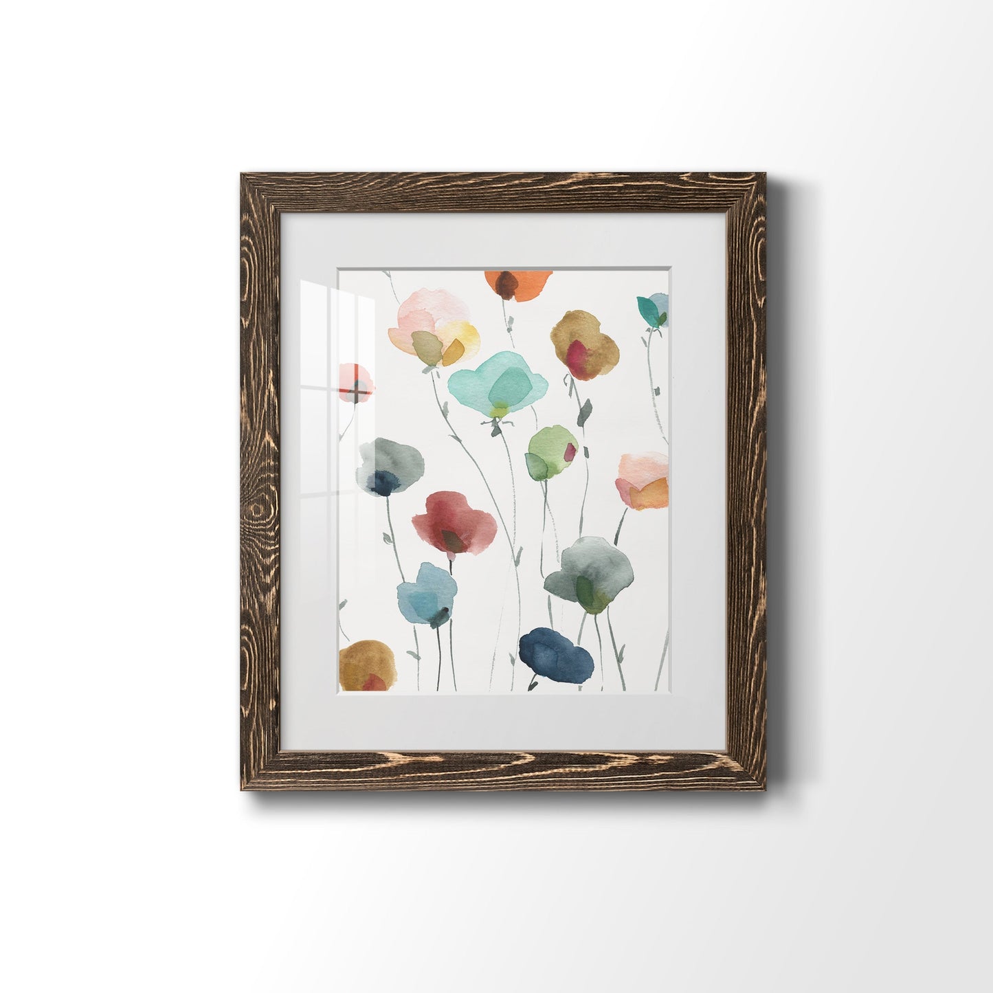 Lollipop Garden I - Barnwood Framed Art Print