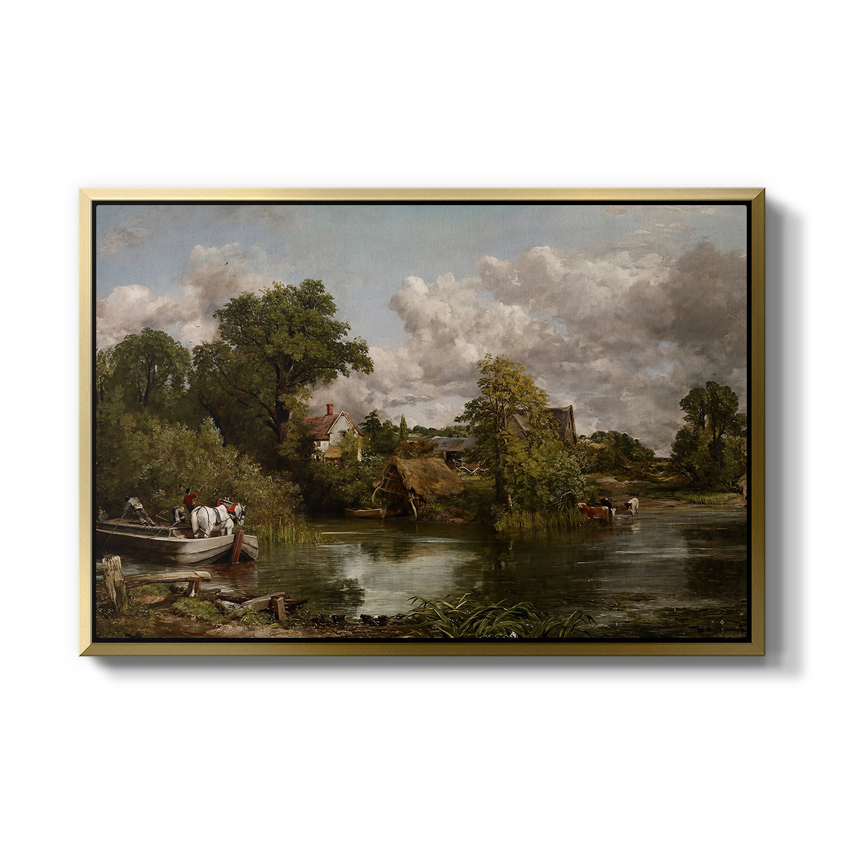 The White Horse, 1819 - Floater Framed Canvas Print