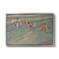 Children Playing on the Beach in Valencia, c. 1908 - Floater Framed Canvas Print