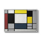 Composition with Yellow, Red, Black, Blue, and Gray, 1920 - Floater Framed Canvas Print