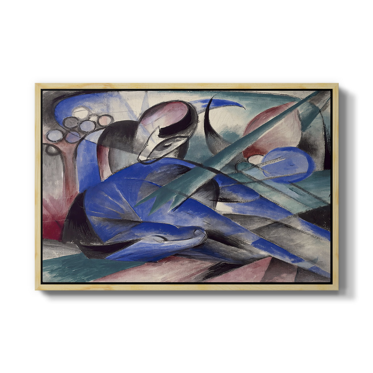Dreaming Horse, 1913 - Floater Framed Canvas Print