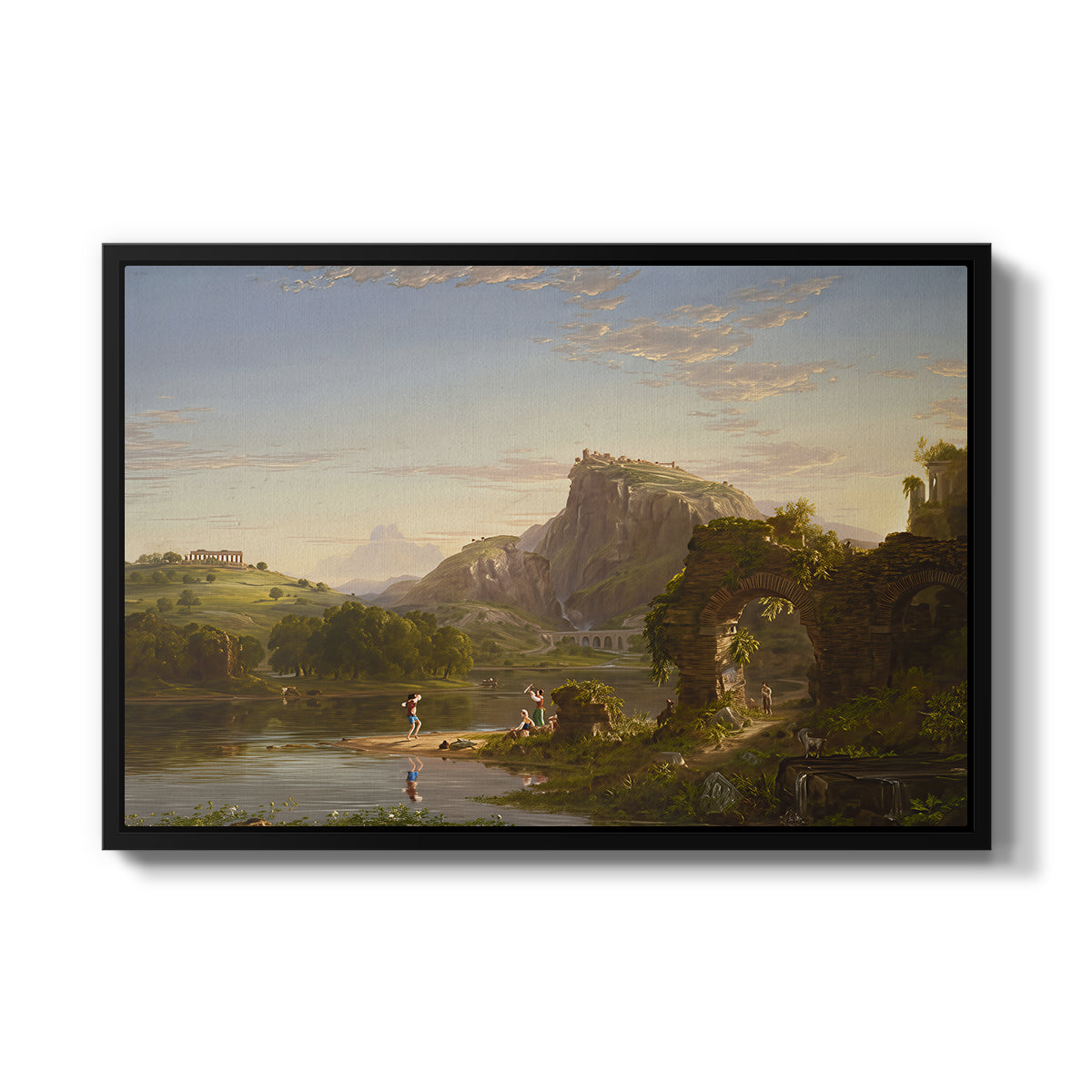 L'Allegro, 1845 - Floater Framed Canvas Print