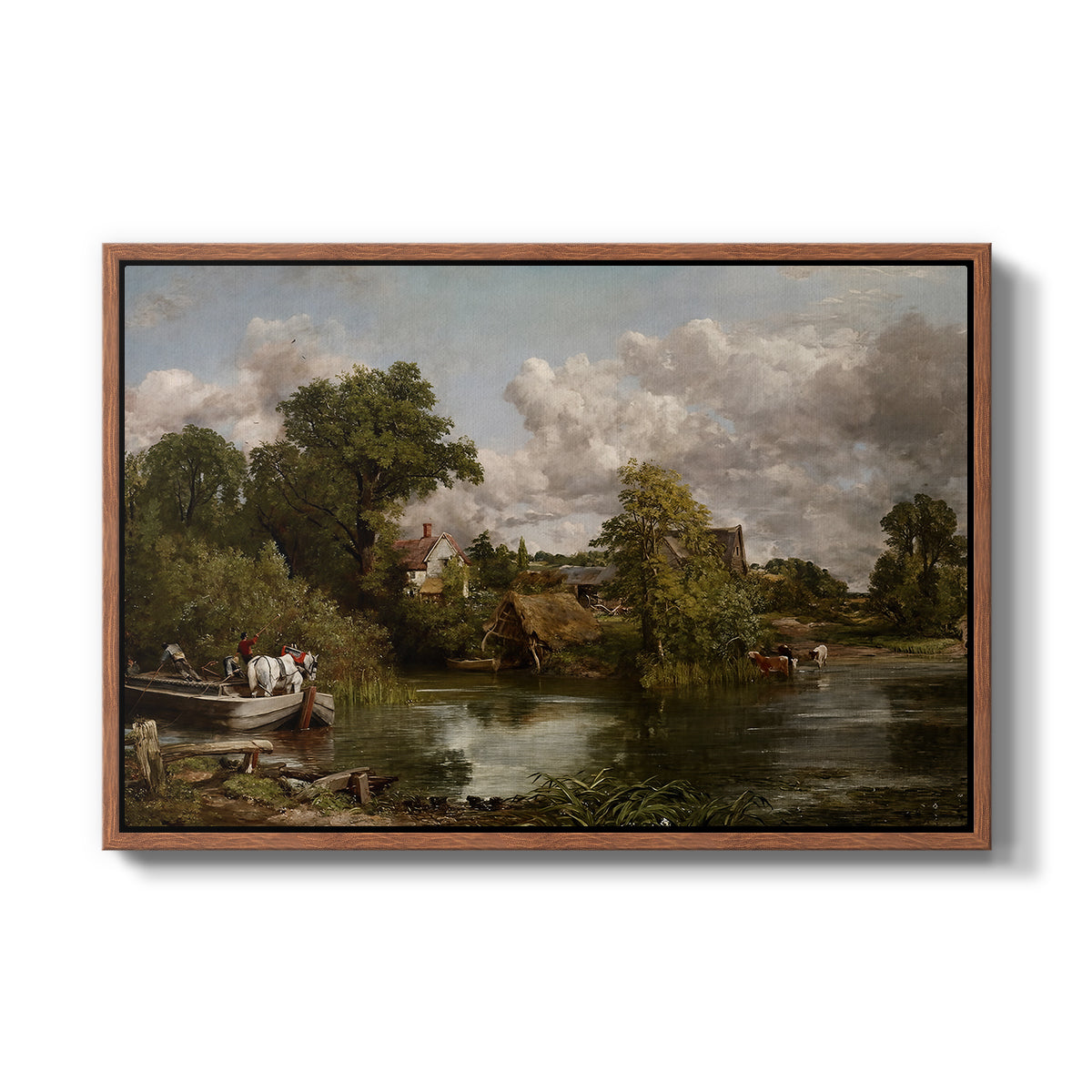 The White Horse, 1819 - Floater Framed Canvas Print