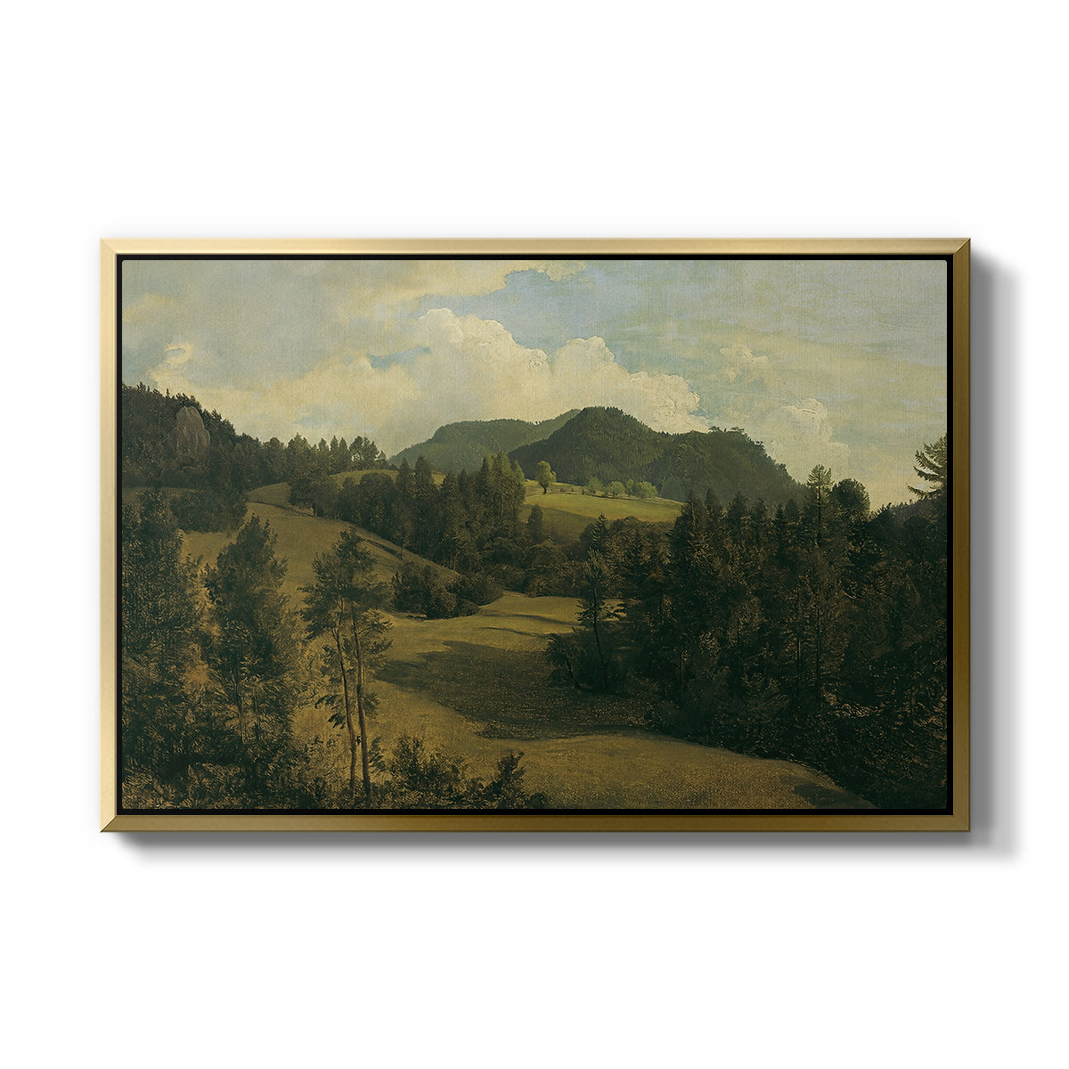 Landscape near Miesenbach, c. 1830 - Floater Framed Canvas Print