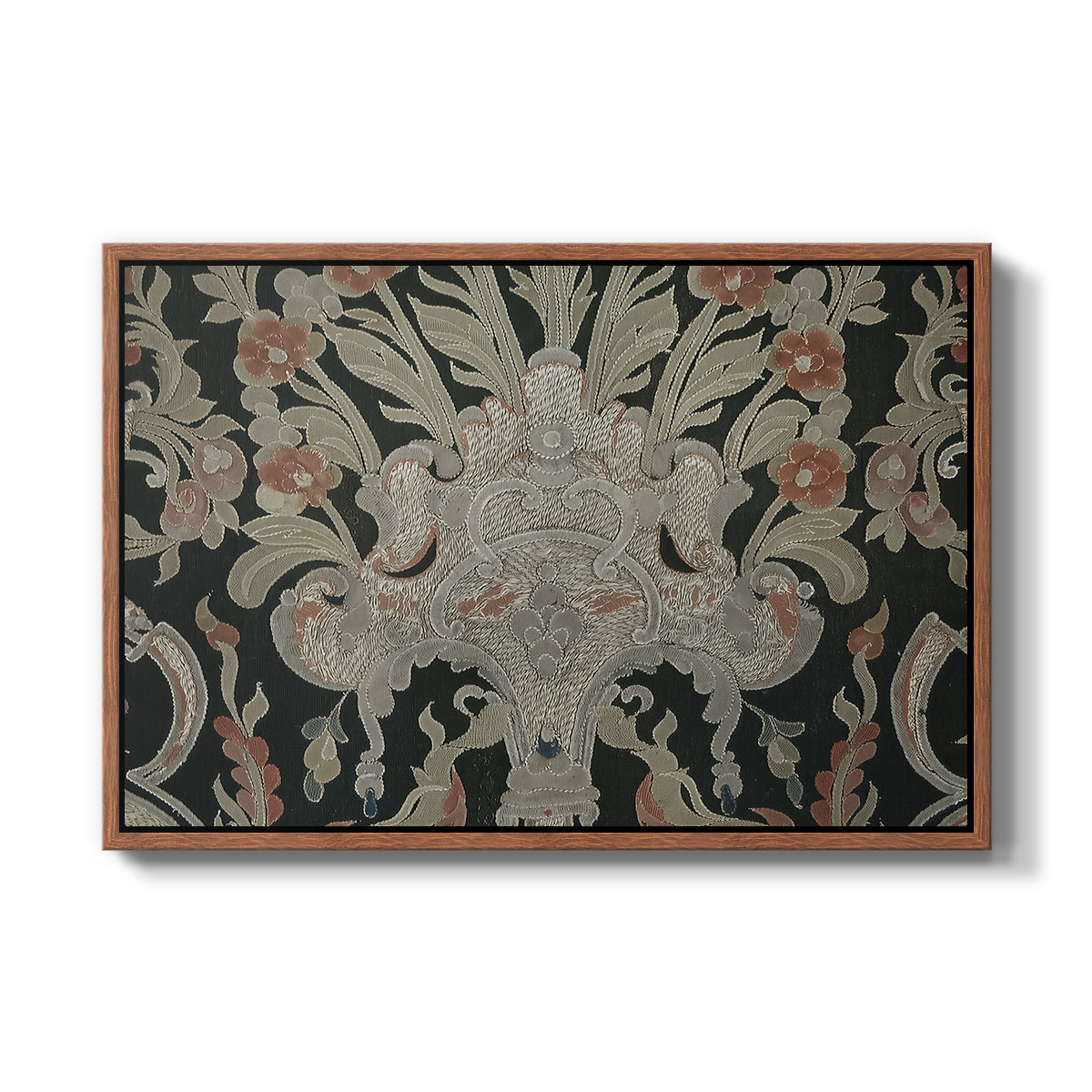 Hanging (Printed Textile), c. 18th Century - Floater Framed Canvas Print