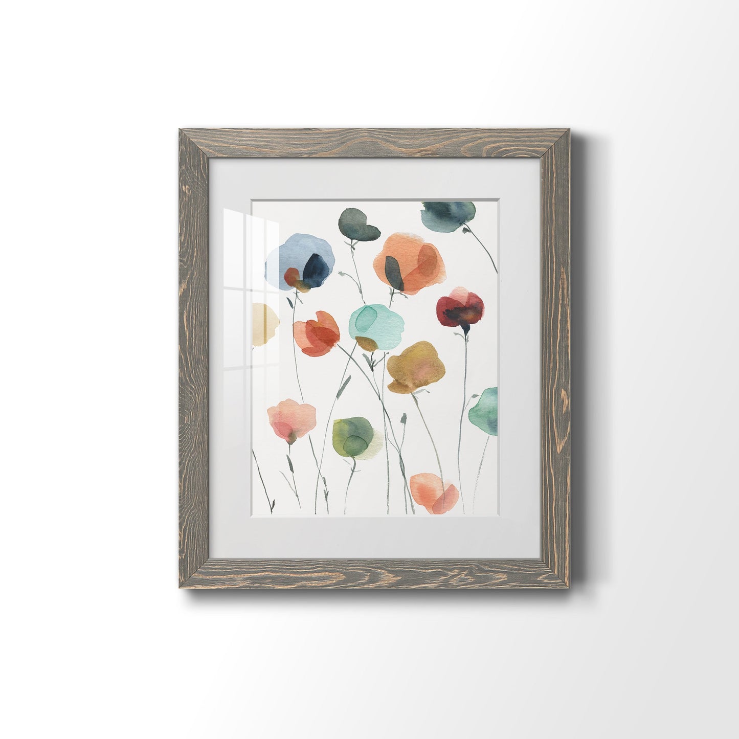 Lollipop Garden II - Premium Framed Print - Distressed Barnwood Frame - Ready to Hang