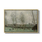 Washerwomen in a Willow Grove, c. 1871 - Floater Framed Canvas Print