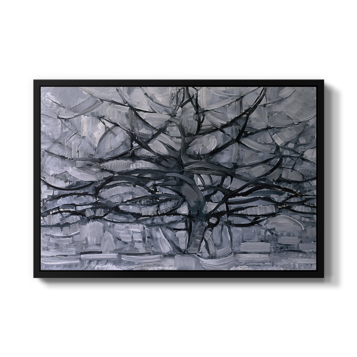 The Gray Tree, 1911 - Floater Framed Canvas Print