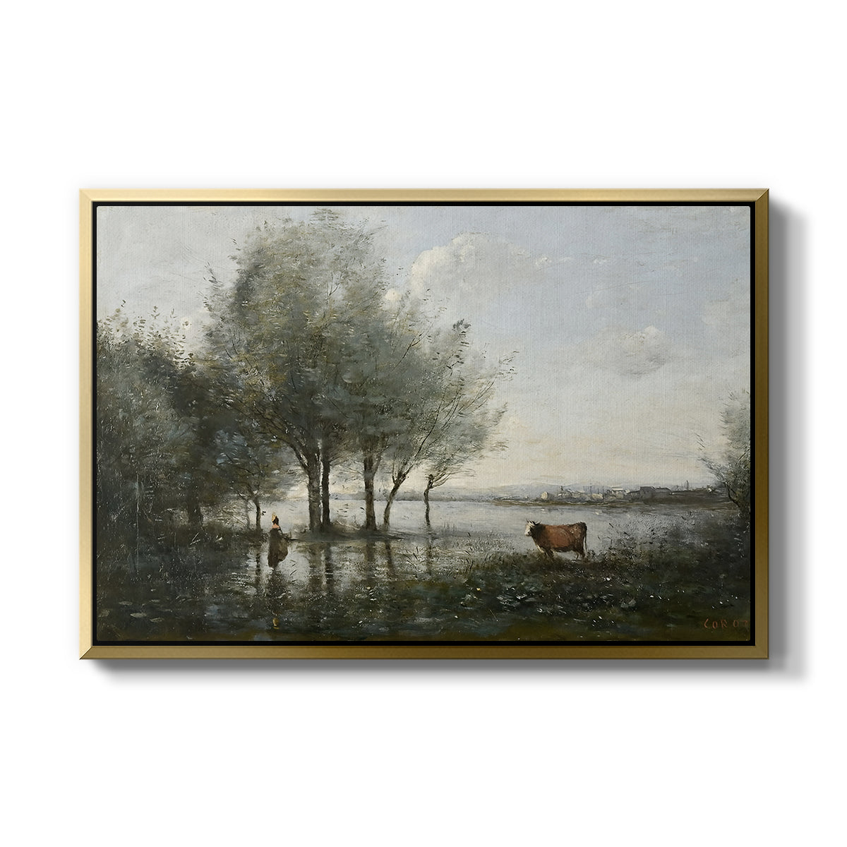 The Marsh (Le Marais), c. 1865-1870 - Floater Framed Canvas Print