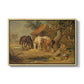 The Midday Meal, 1835 - Floater Framed Canvas Print