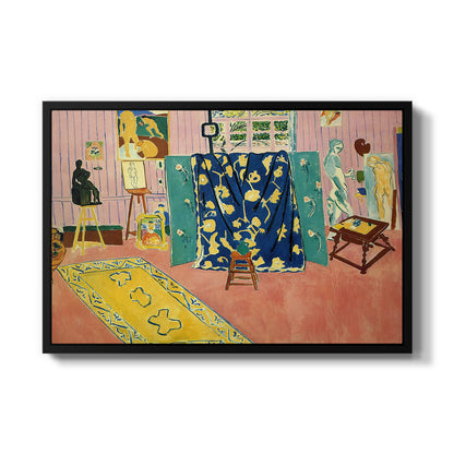 The Pink Studio (L'Atelier Rose), 1911 - Floater Framed Canvas Print