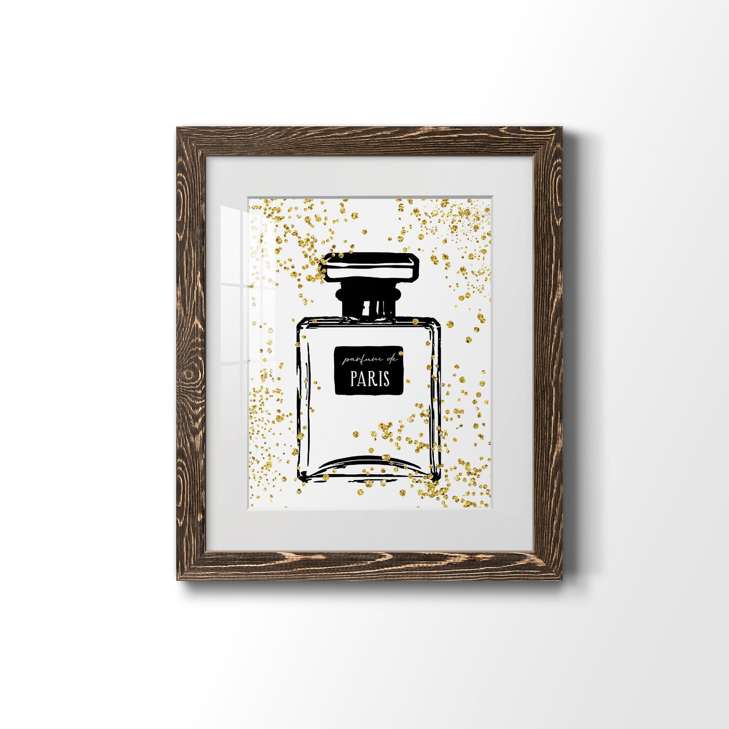 Glitter Perfume I - Premium Framed Print - Distressed Barnwood Frame - Ready to Hang