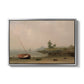 The Stranded Boat, 1863 - Floater Framed Canvas Print